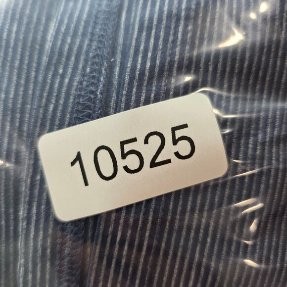 Mens 01.Algo Blue Gray Striped T Shirt V Neck Short Sleeve Polyester Stretch XXL - Picture 7 of 7